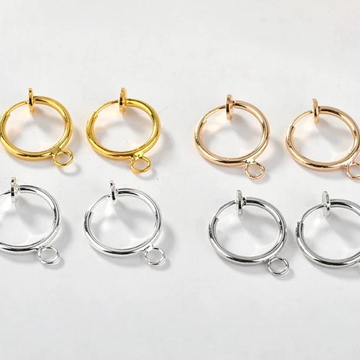 彈簧耳夾 耳夾材料 耳夾 無耳洞耳環 夾式耳環 耳環 DIY材料 DIY 手工藝 手工 手作 飾品 耳環 現貨-細節圖4