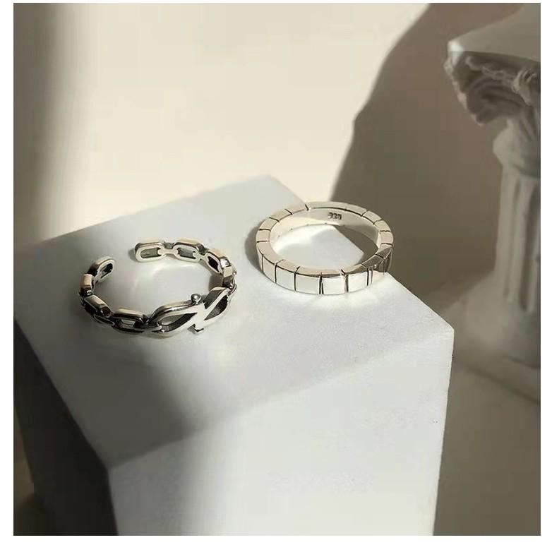 【CARA MIA】個性銀紋戒 戒指 尾戒 對戒 戒指女生 戒指男 飾品-細節圖5