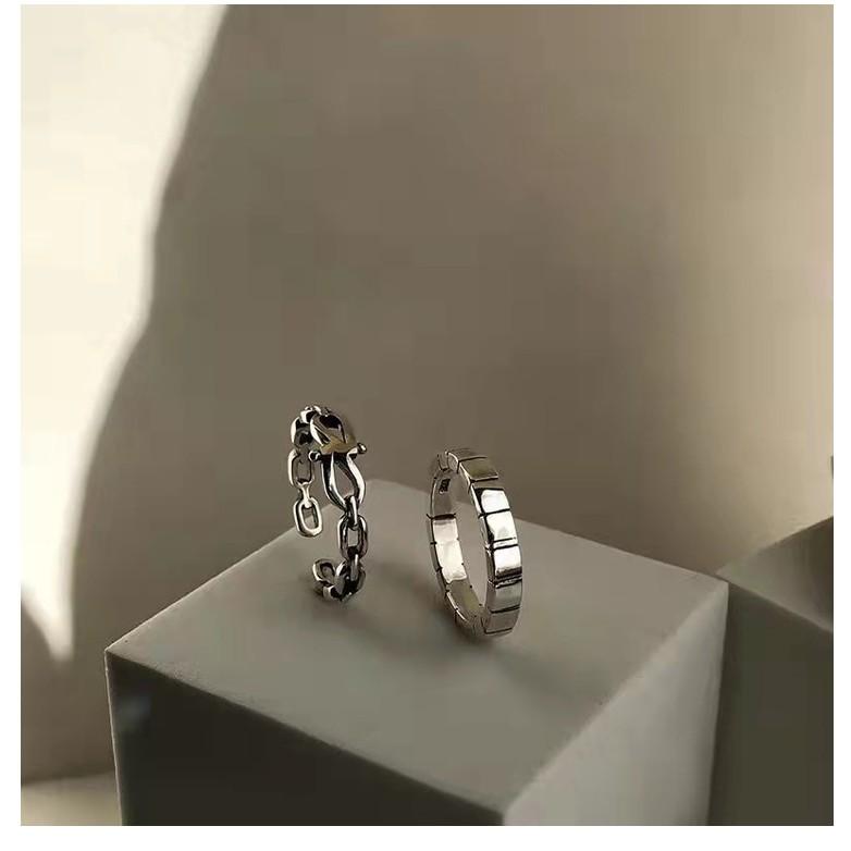 【CARA MIA】個性銀紋戒 戒指 尾戒 對戒 戒指女生 戒指男 飾品-細節圖7