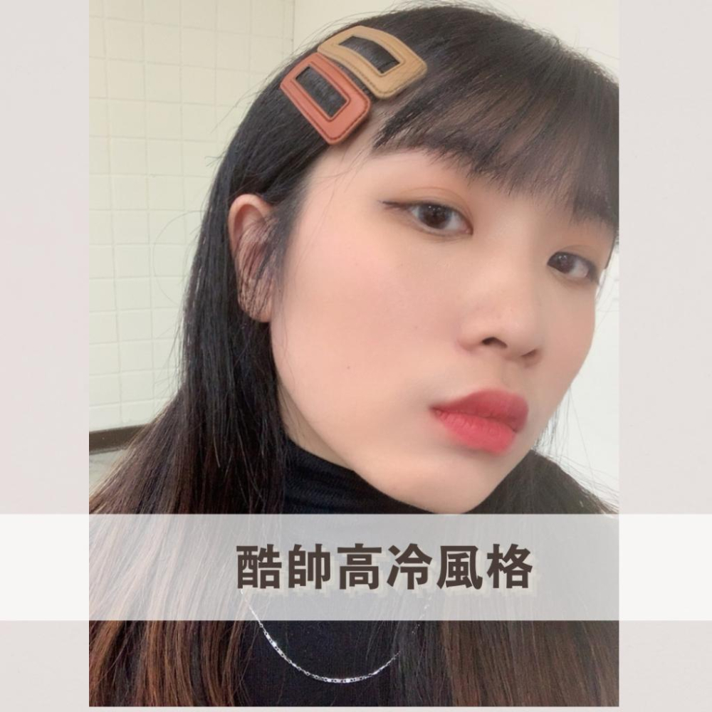 【CARA MIA】髮夾 現貨 髮飾 BB夾 瀏海夾 飾品 髮夾韓國 可愛髮夾 瀏海 頭飾 韓系 皮革 小物 可愛小物-細節圖9