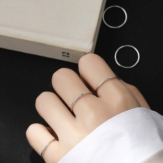 【CARA MIA】鈦鋼戒指素戒 戒指 鈦鋼 鋯石 禮物 生日禮物 對戒 戒指女生 戒指男 情侶戒指 飾品 尾戒-細節圖2