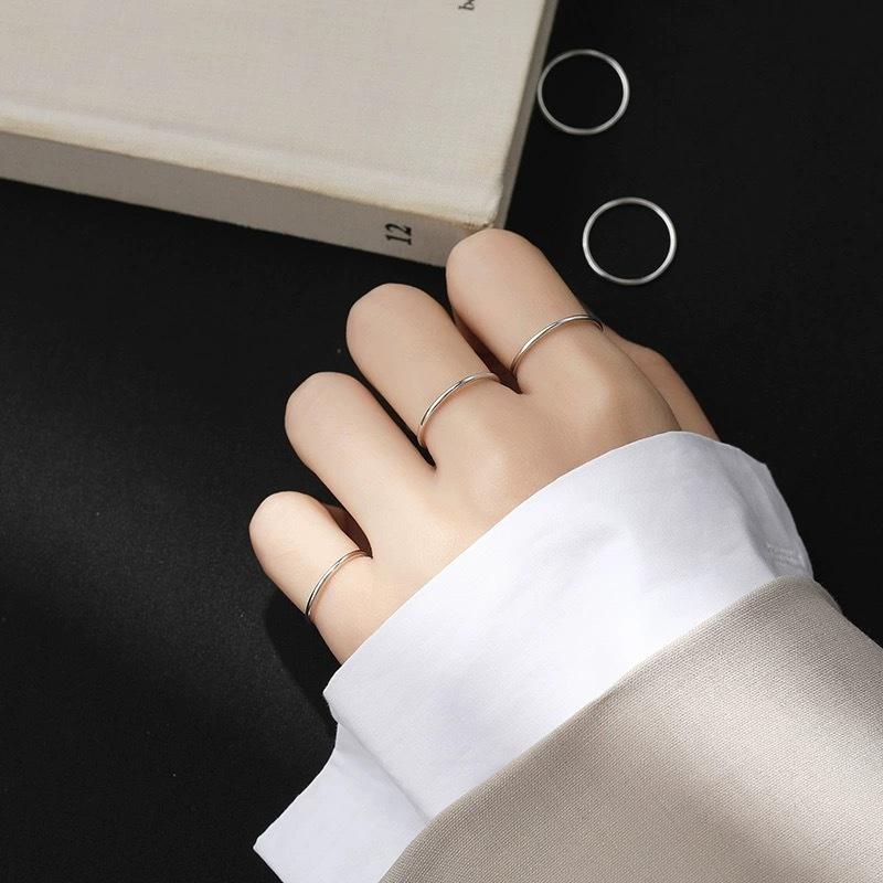 【CARA MIA】鈦鋼戒指素戒 戒指 鈦鋼 鋯石 禮物 生日禮物 對戒 戒指女生 戒指男 情侶戒指 飾品 尾戒-細節圖6