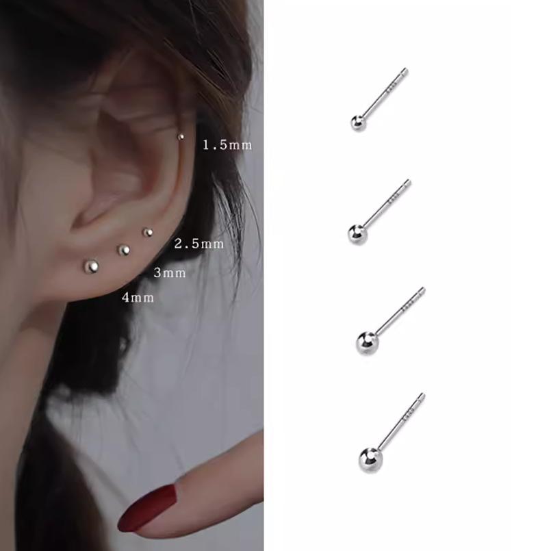 【CARA MIA】999純銀耳針 耳針 耳環 純銀耳環-細節圖4