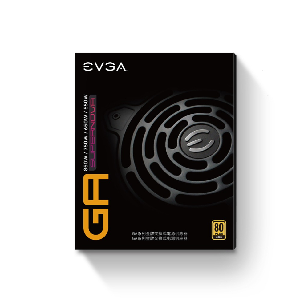 全新含稅開發票 可刷卡分期 十年保固 EVGA 艾維克 850W 80PLUS金牌 模組化電源供應器 (850 GA)-細節圖2