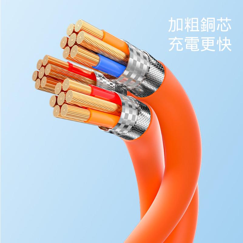 一對三120W快充充電線 三合一充電線 iPhone線 Micro線 Type-C線 蘋果傳輸線 一拖三-細節圖4