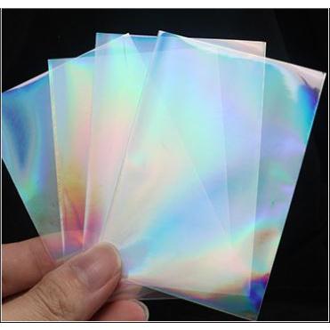 【買5組半價】57x88mm 10張 小红書推薦 高亮度透明镭射卡膜 愛豆小卡保護袋 3寸 追星必備 咕卡-細節圖8