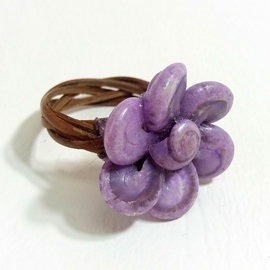 海洋風貝殼戒指/Shell Rings(藤編貝殼戒指)-規格圖1