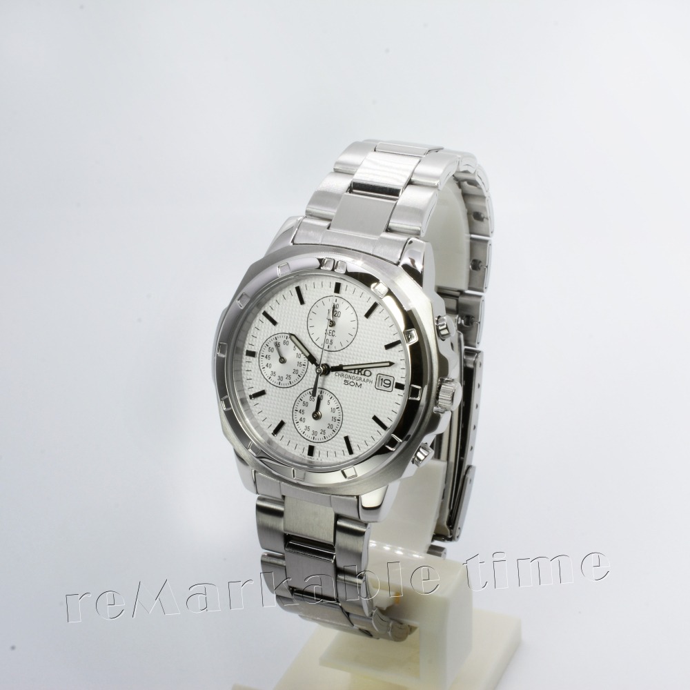 【SEIKO 三眼計時錶】精工三眼素色時尚款 SND187-細節圖8