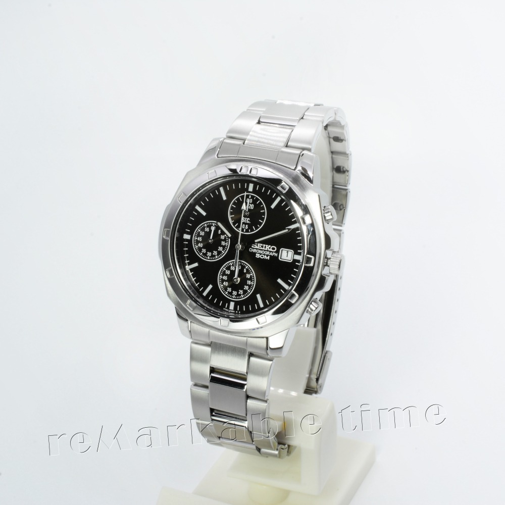 【SEIKO 三眼計時錶】精工三眼素色時尚款 SND191-細節圖8