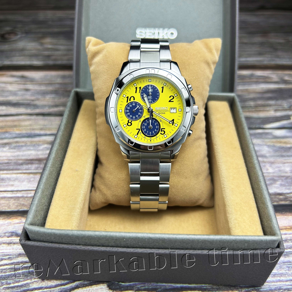 【SEIKO 三眼計時錶】精工三眼亮色時尚款 SND409P1/SND409-細節圖2