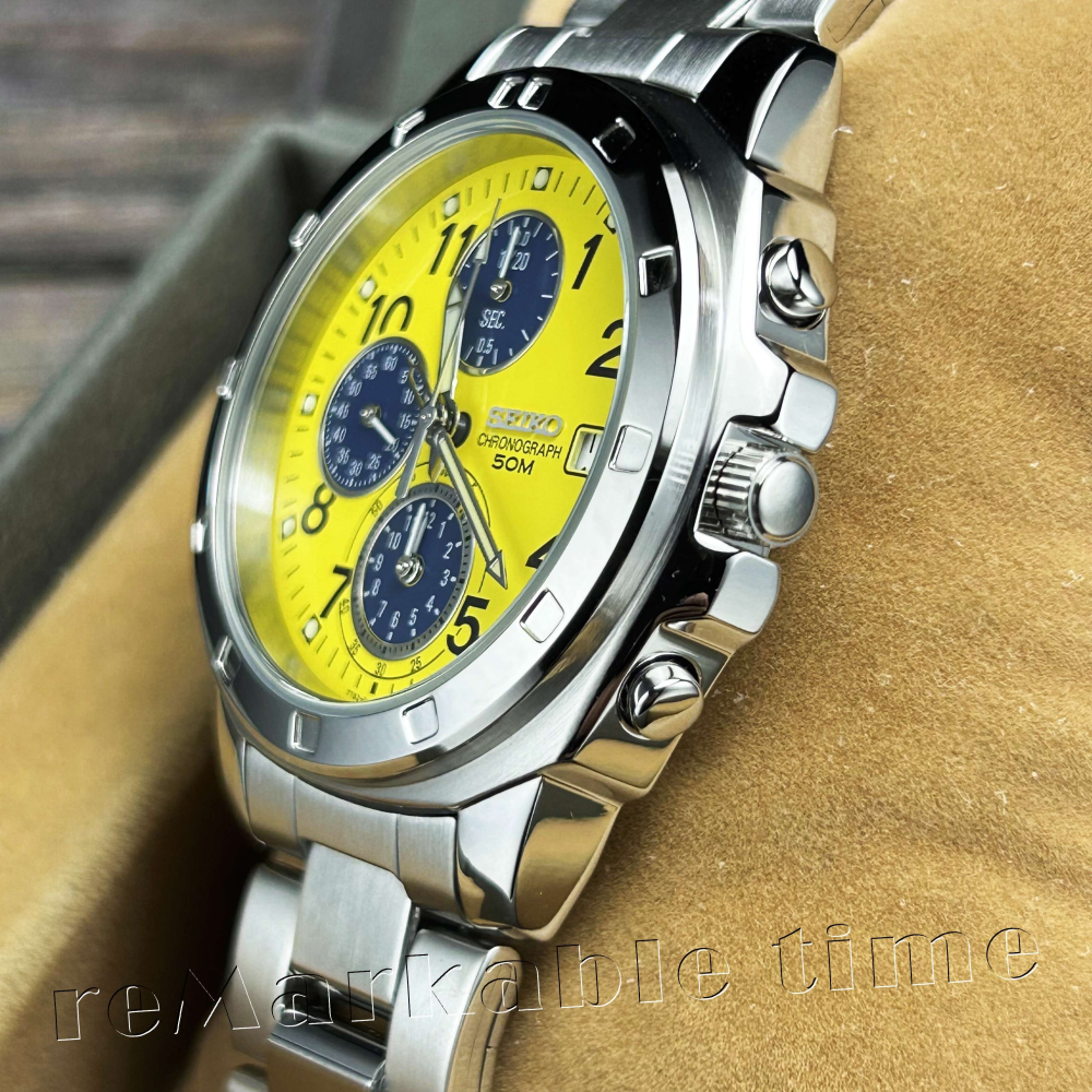 【SEIKO 三眼計時錶】精工三眼亮色時尚款 SND409P1/SND409-細節圖4