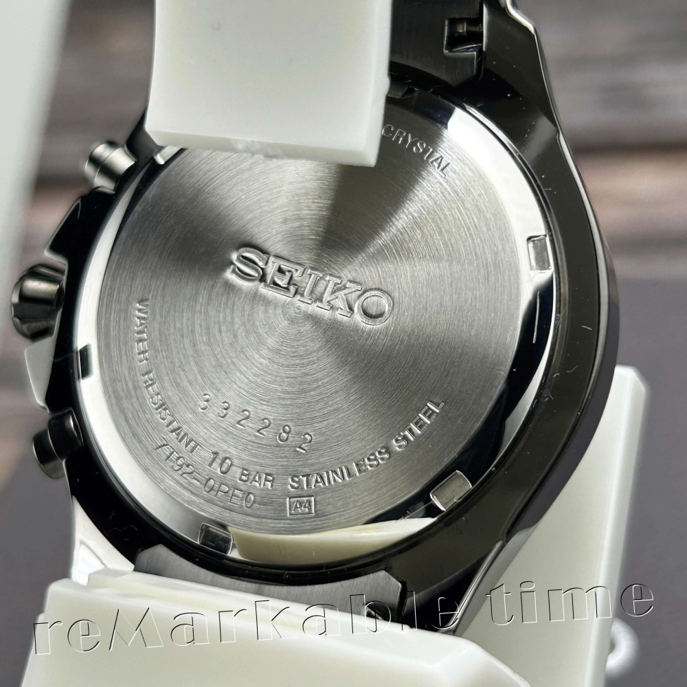 【SEIKO 三眼計時手錶】藍寶石三眼星空鋼帶女錶款SNDX67P1-細節圖6