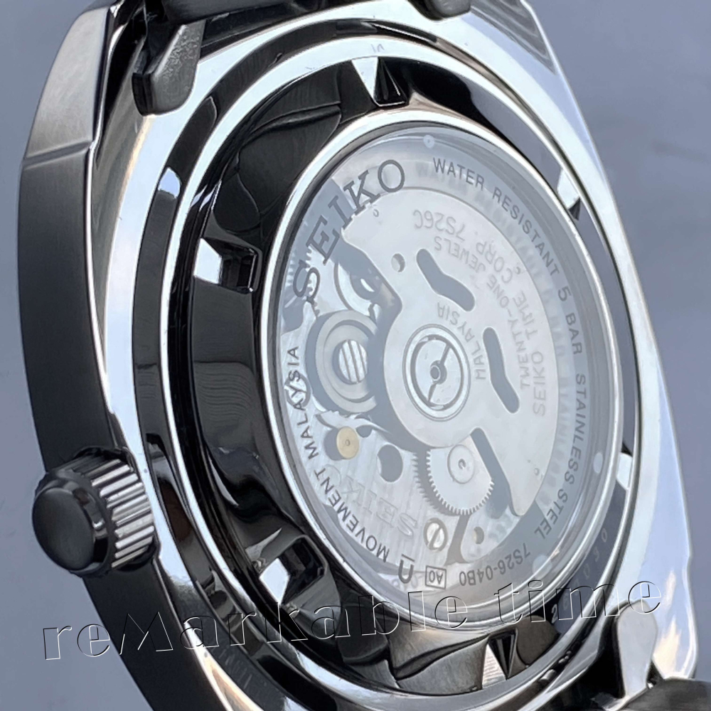 【SEIKO 自動機械手錶】精工5號機械錶款-綠SNKM97-細節圖4