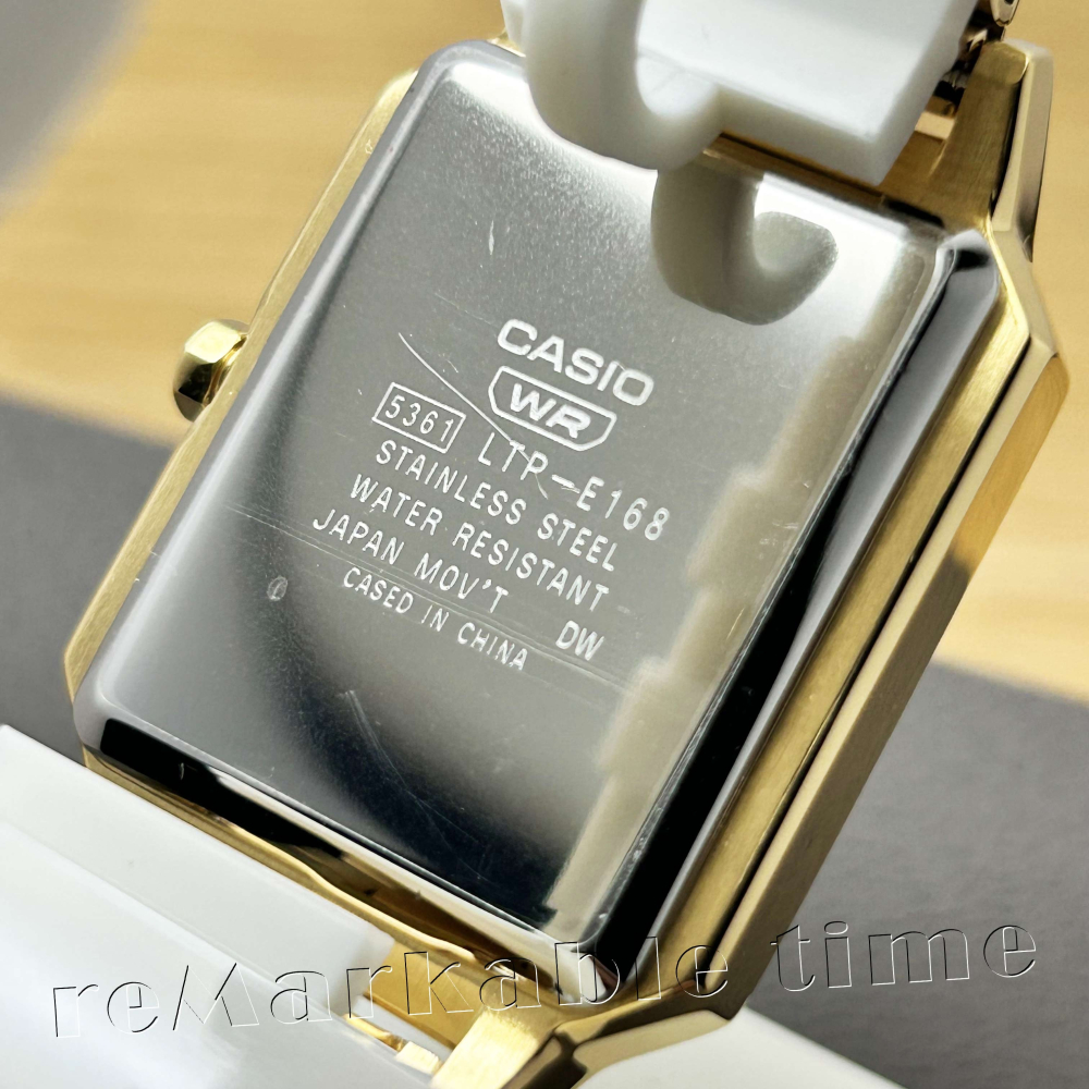 【CASIO】時尚簡約指針女手錶-金面金框LTP-E168G-9B/LTP-E168G-9BDF-細節圖5