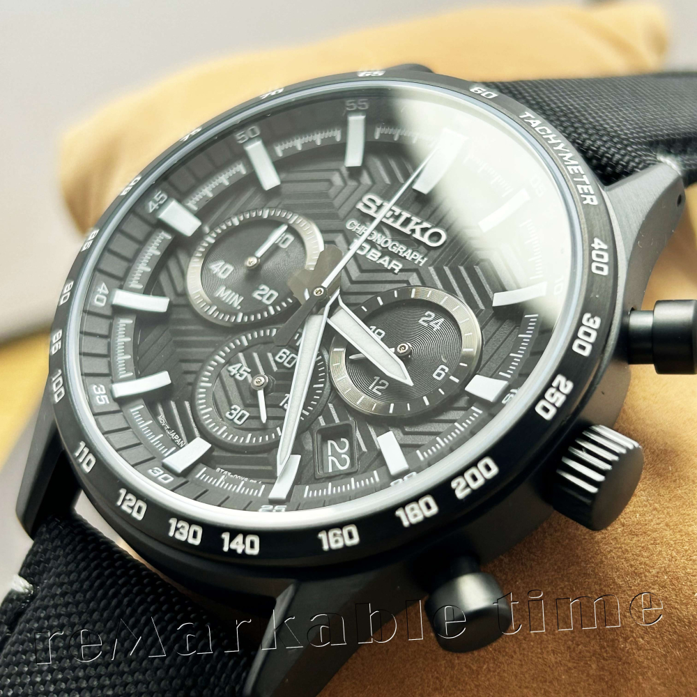 【SEIKO 三眼計時手錶】計時碼表尼龍男錶款SSB417/SSB417P1-細節圖5