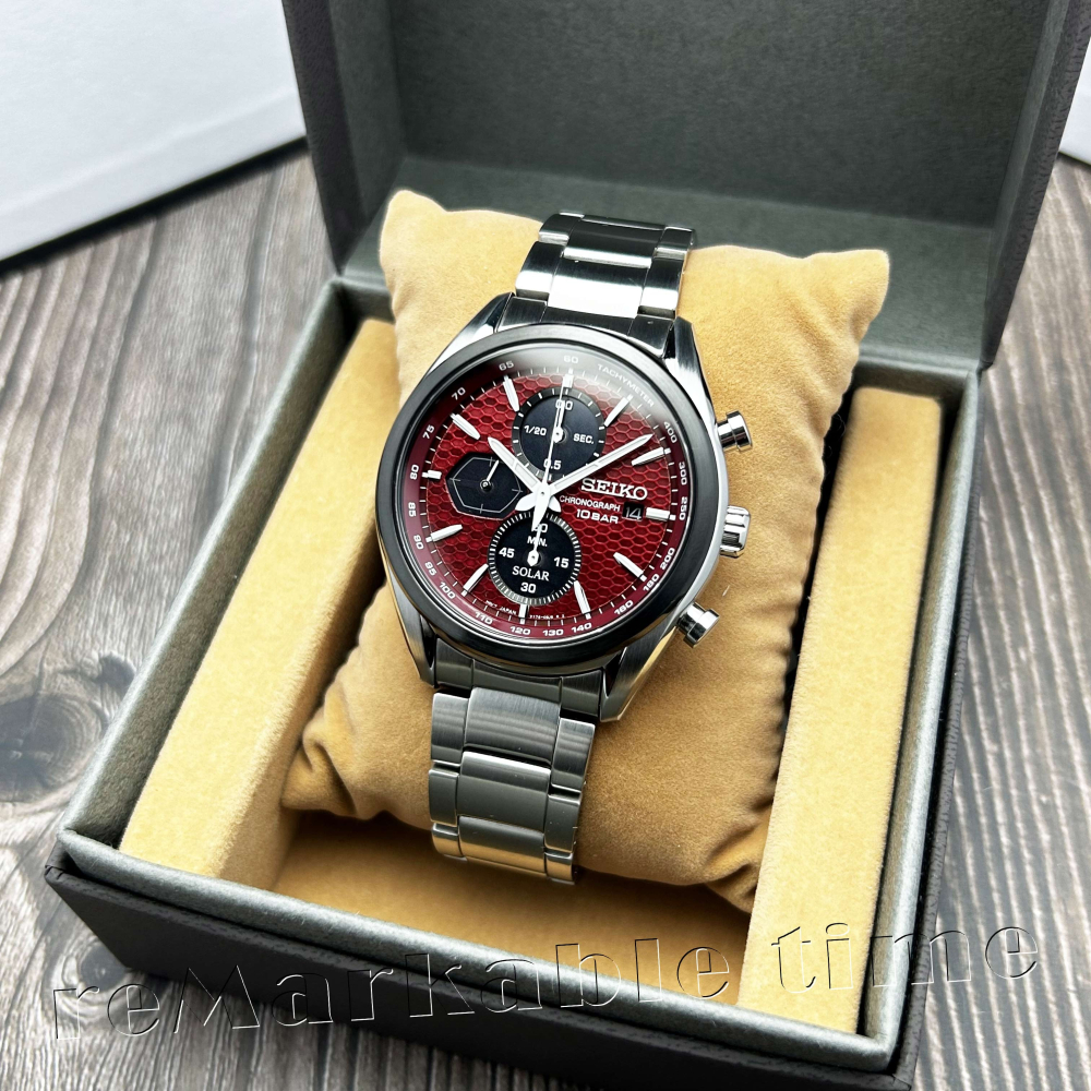 【SEIKO SOLAR】計時光動能藍寶石水晶男手錶款SSC771/SSC771P1-細節圖2