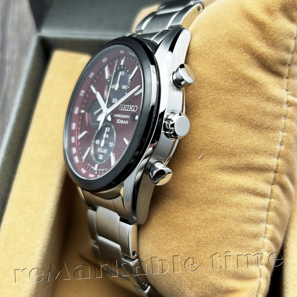 【SEIKO SOLAR】計時光動能藍寶石水晶男手錶款SSC771/SSC771P1-細節圖4