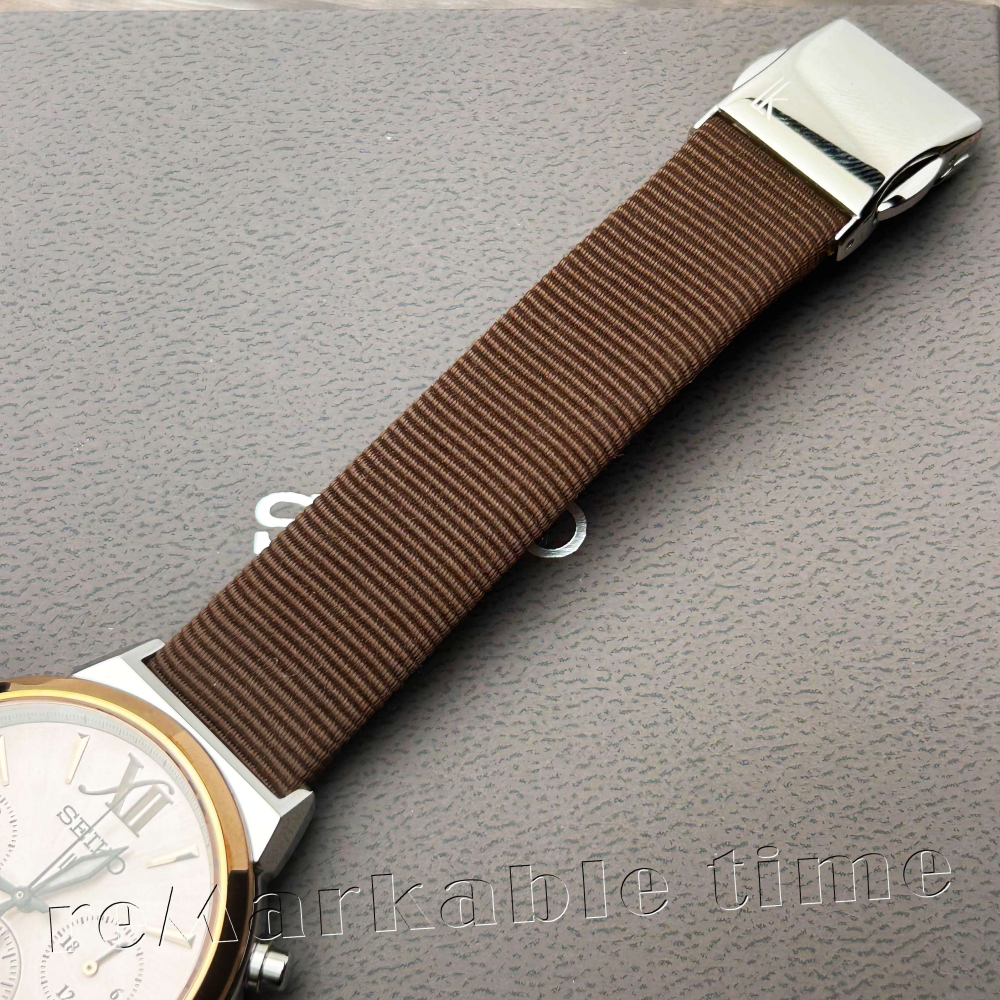 【SEIKO LUKIA】三眼藍寶石水晶皮帶女手錶SRWZ68P1/SRWZ68~送禮首選-細節圖3