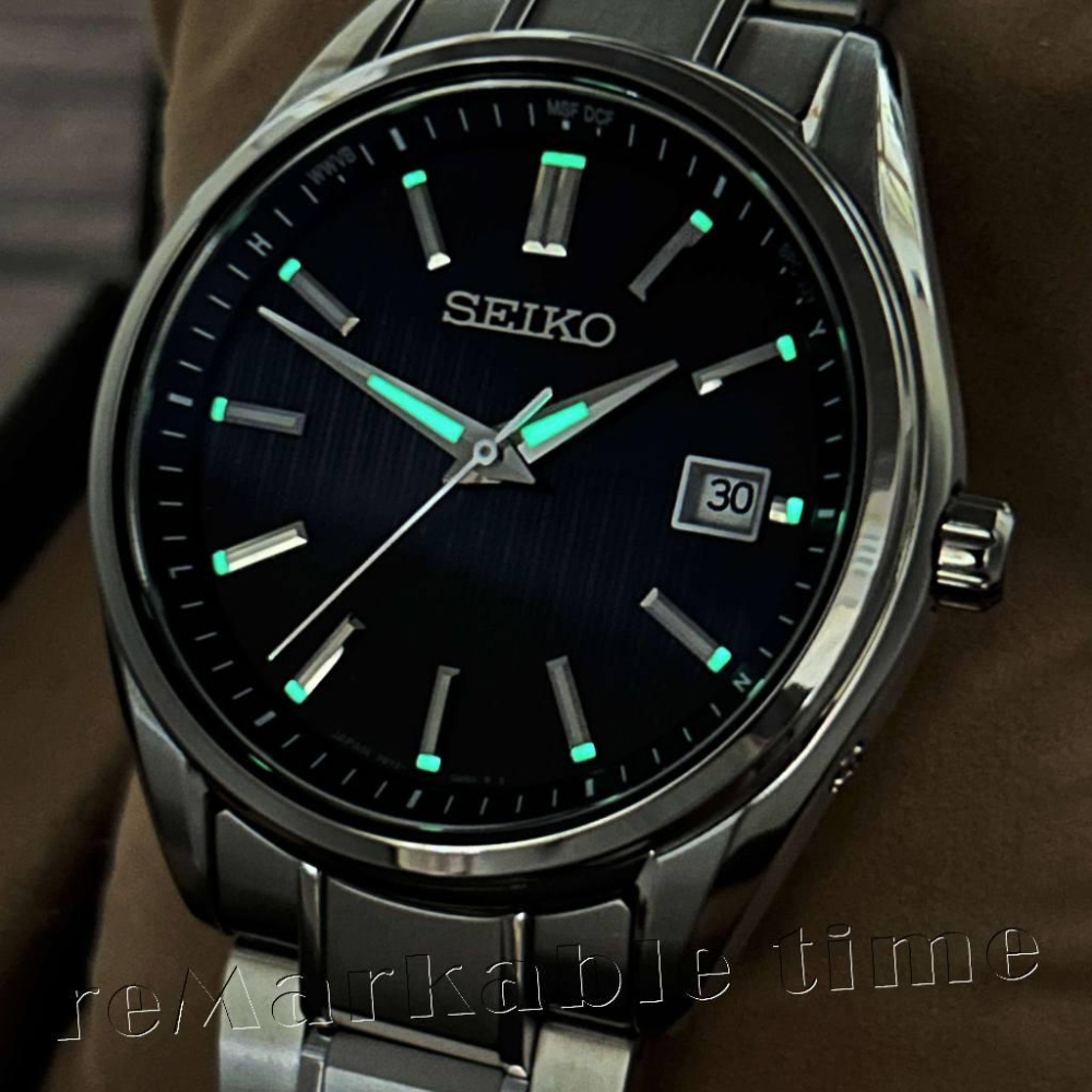 【SEIKO 電波錶】 日本製造x鈦金屬x太陽能x電波x藍寶石男錶款SBTM341-細節圖5