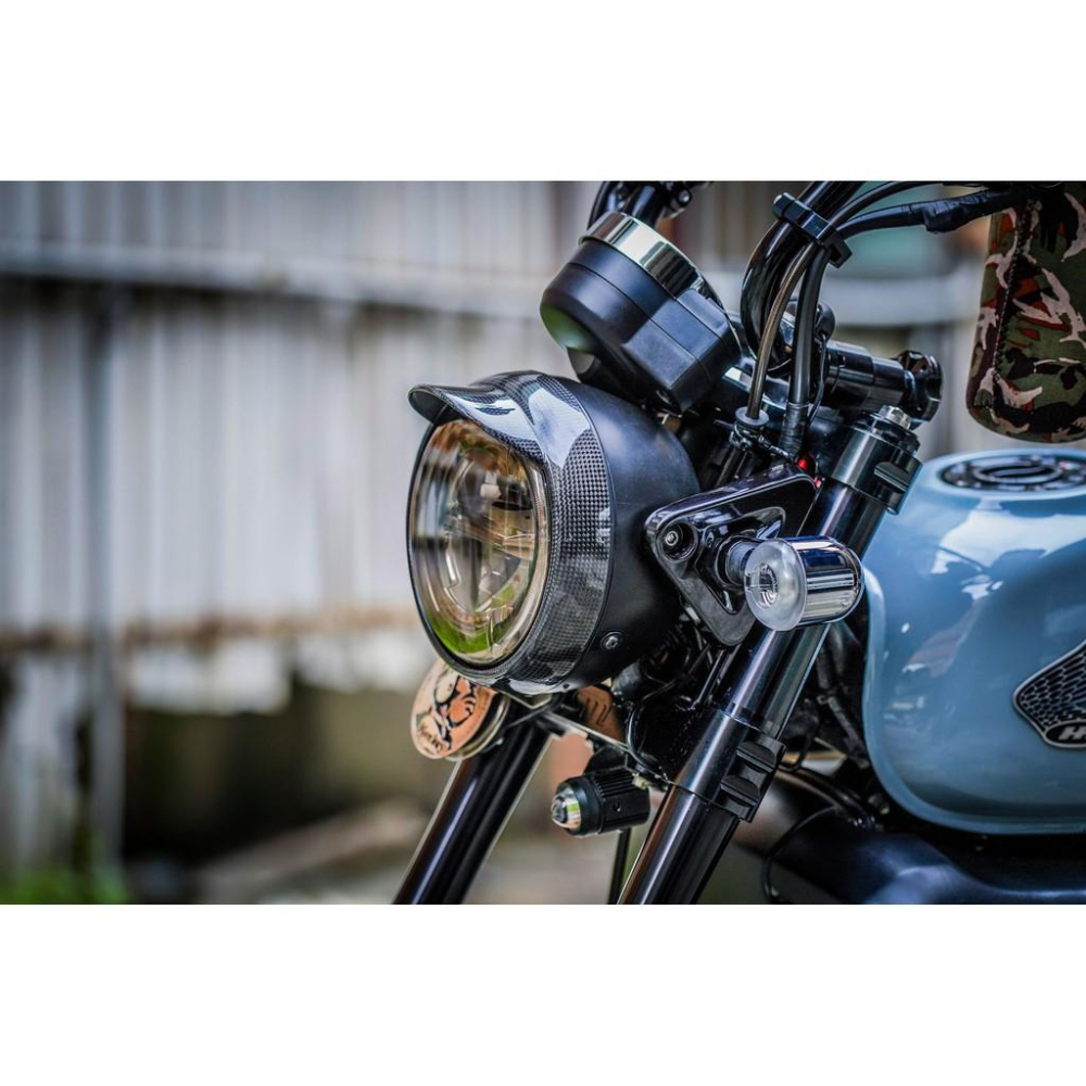 HONDA MOMKEY125 DAX125 CT125卡夢大燈框造型蓋 卡夢大燈框 卡夢 貼片式-細節圖2