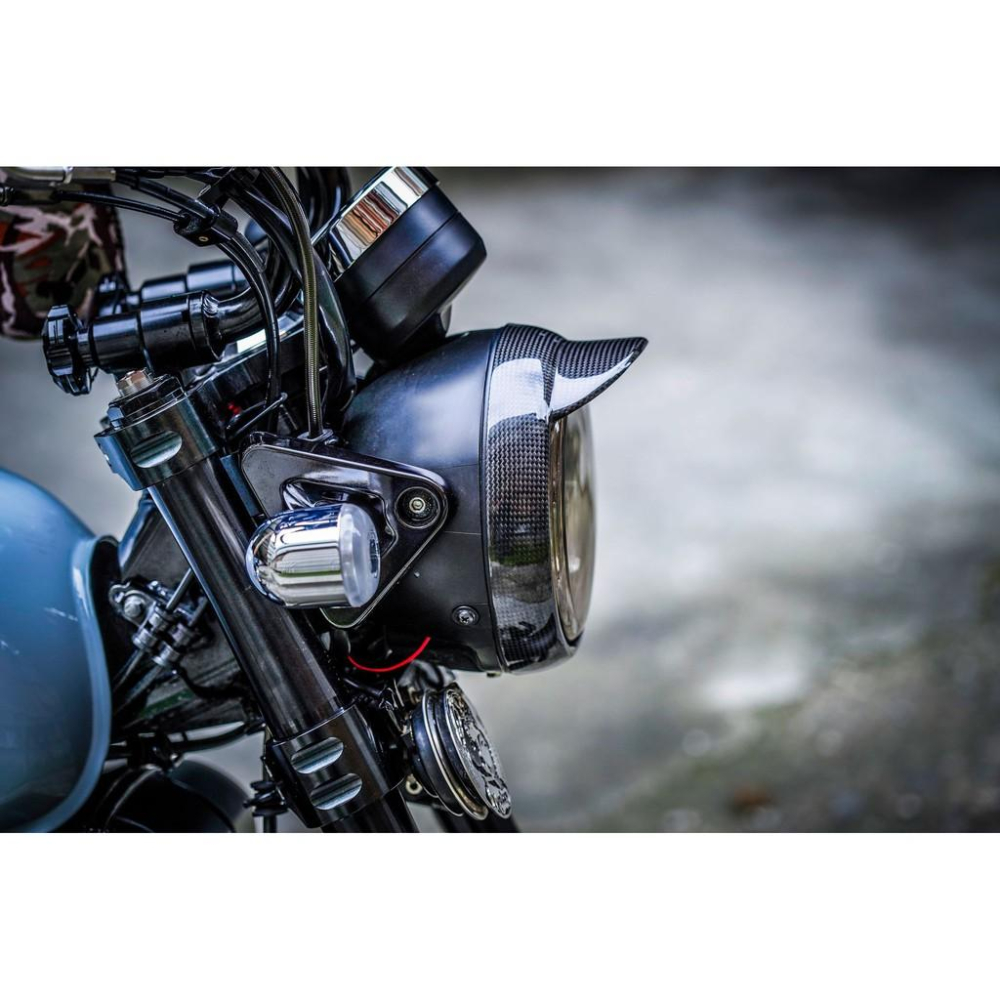 HONDA MOMKEY125 DAX125 CT125卡夢大燈框造型蓋 卡夢大燈框 卡夢 貼片式-細節圖5