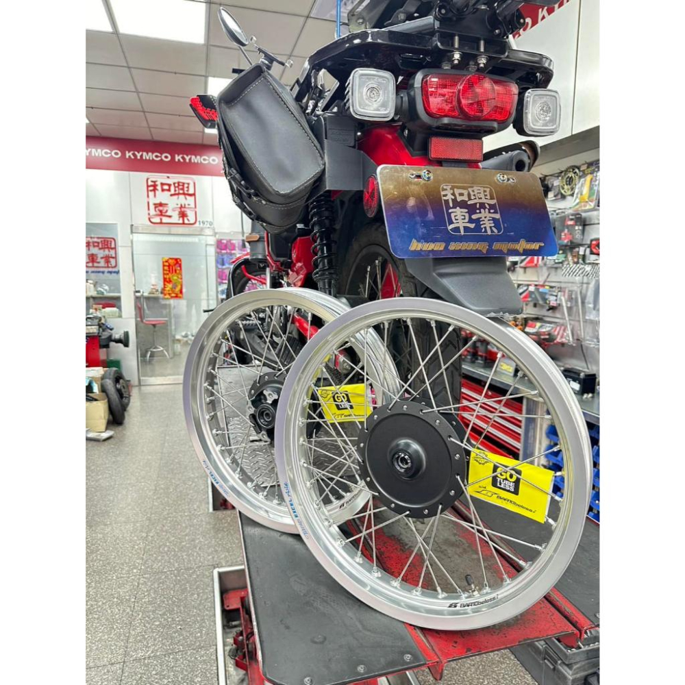 HONDA CT125 專用 EXCEL ASIA輪框+BARTUBELESS氣密 氣密輪框組 前後一套 加大J值-細節圖3