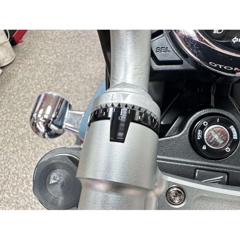 HONDA MONKEY125 DAX125 專用 KAMUI  可調手把 可調分離把 分離把 可調手把 全黑色-細節圖8
