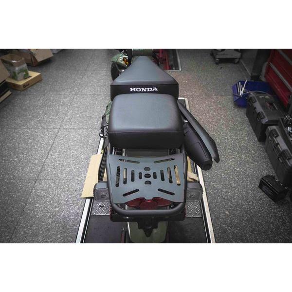 HONDA CT125 專用 黑鐵噴砂粉體 加長延伸後架+坐墊 後座可雙載且可以安裝後箱 後架-細節圖5