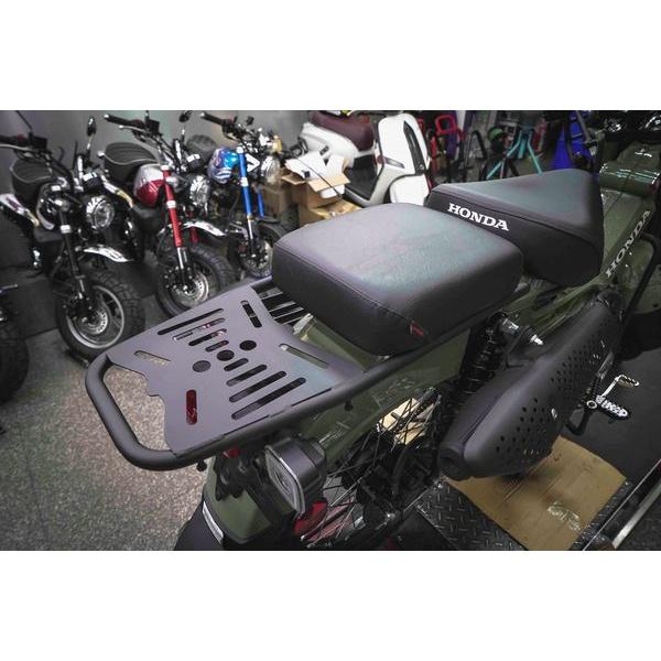 HONDA CT125 專用 黑鐵噴砂粉體 加長延伸後架+坐墊 後座可雙載且可以安裝後箱 後架-細節圖7