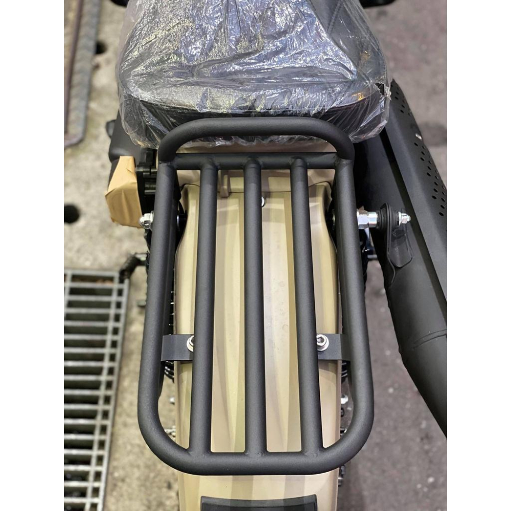 HONDA CT125 白鐵材質 粉體烤漆 後貨架 管型後架 台灣製造 +專用後座墊-細節圖2