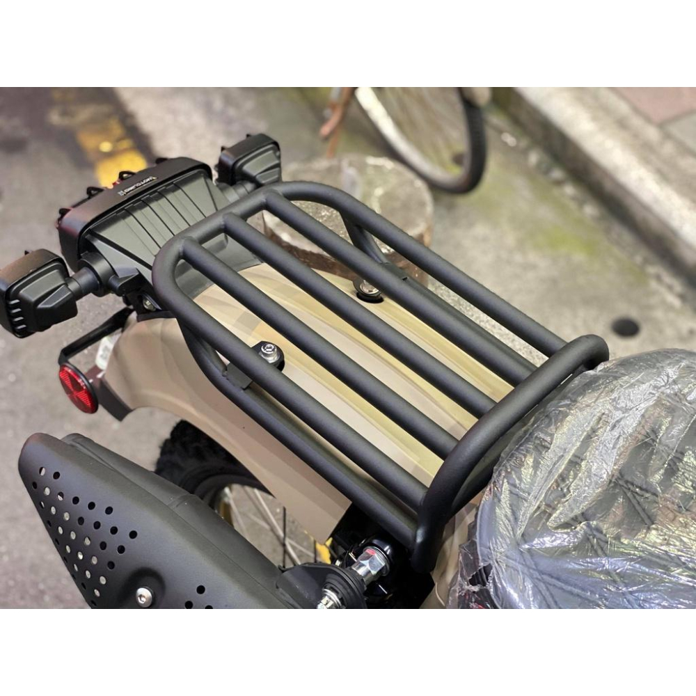 HONDA CT125 白鐵材質 粉體烤漆 後貨架 管型後架 台灣製造 +專用後座墊-細節圖4