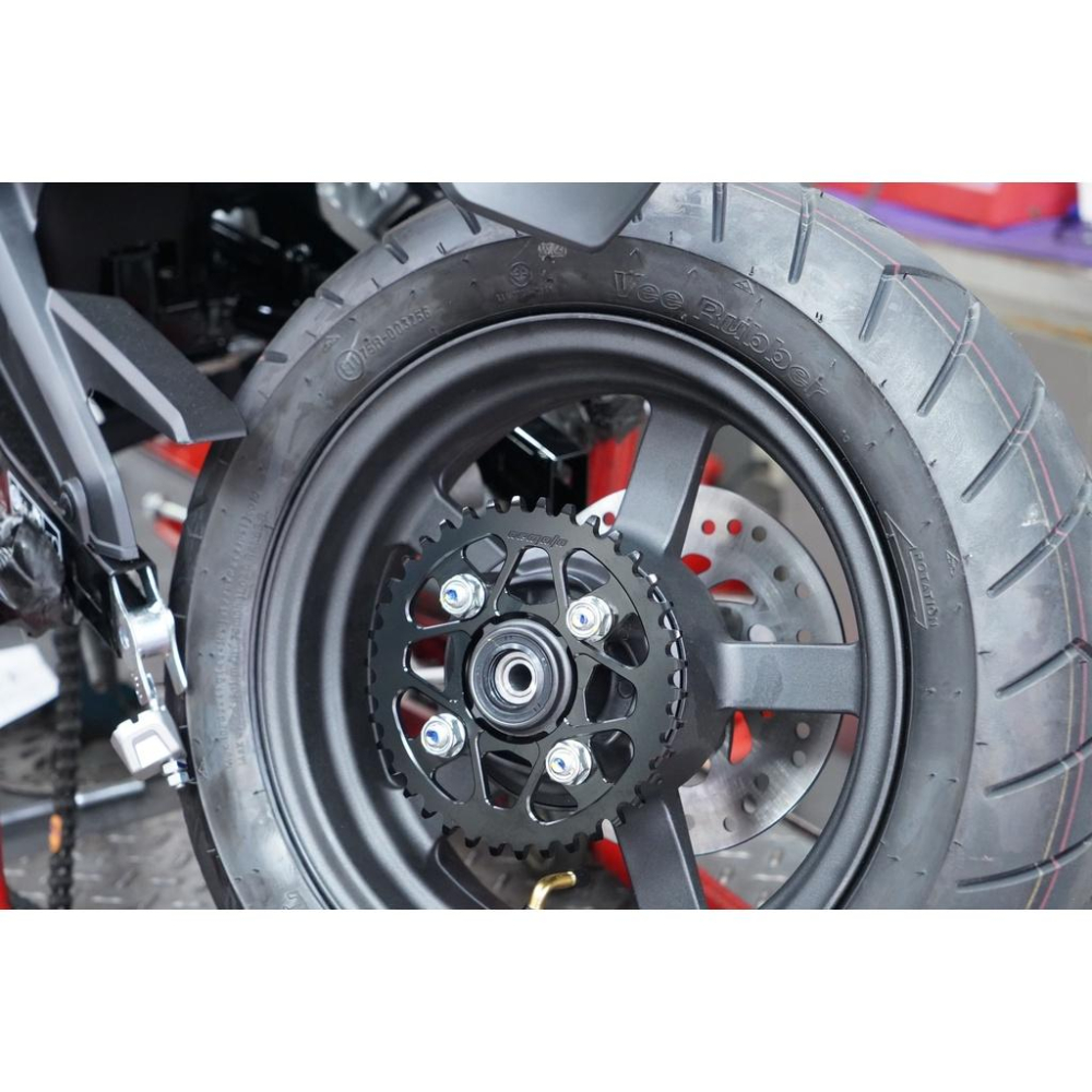 HONDA MSX GROM 3代 五速 NEMOTO 後齒盤10mm孔距 (38T) CNC鋁合金後齒盤 台灣製造-細節圖3