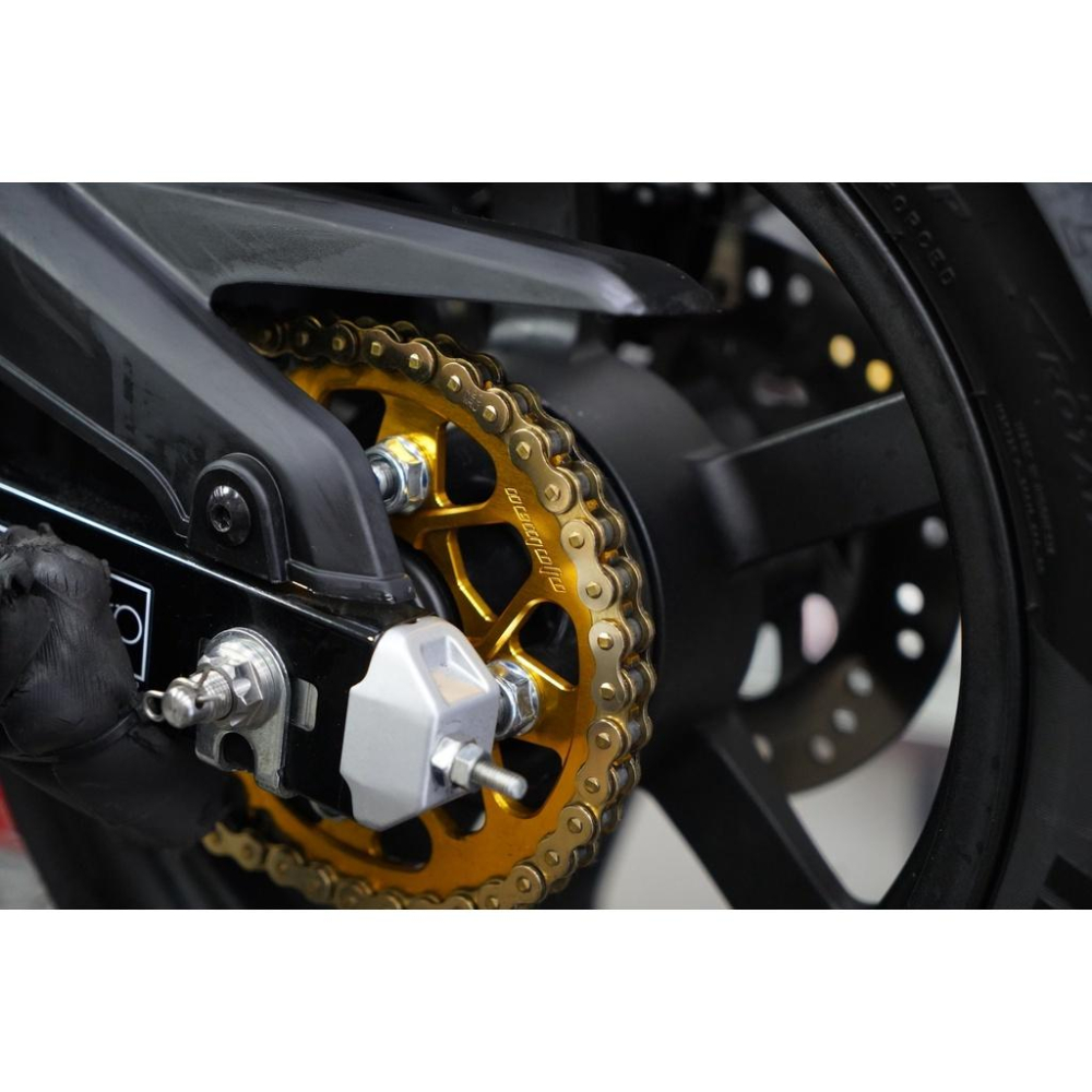 HONDA MSX GROM 3代 五速 NEMOTO 後齒盤10mm孔距 (38T) CNC鋁合金後齒盤 台灣製造-細節圖4