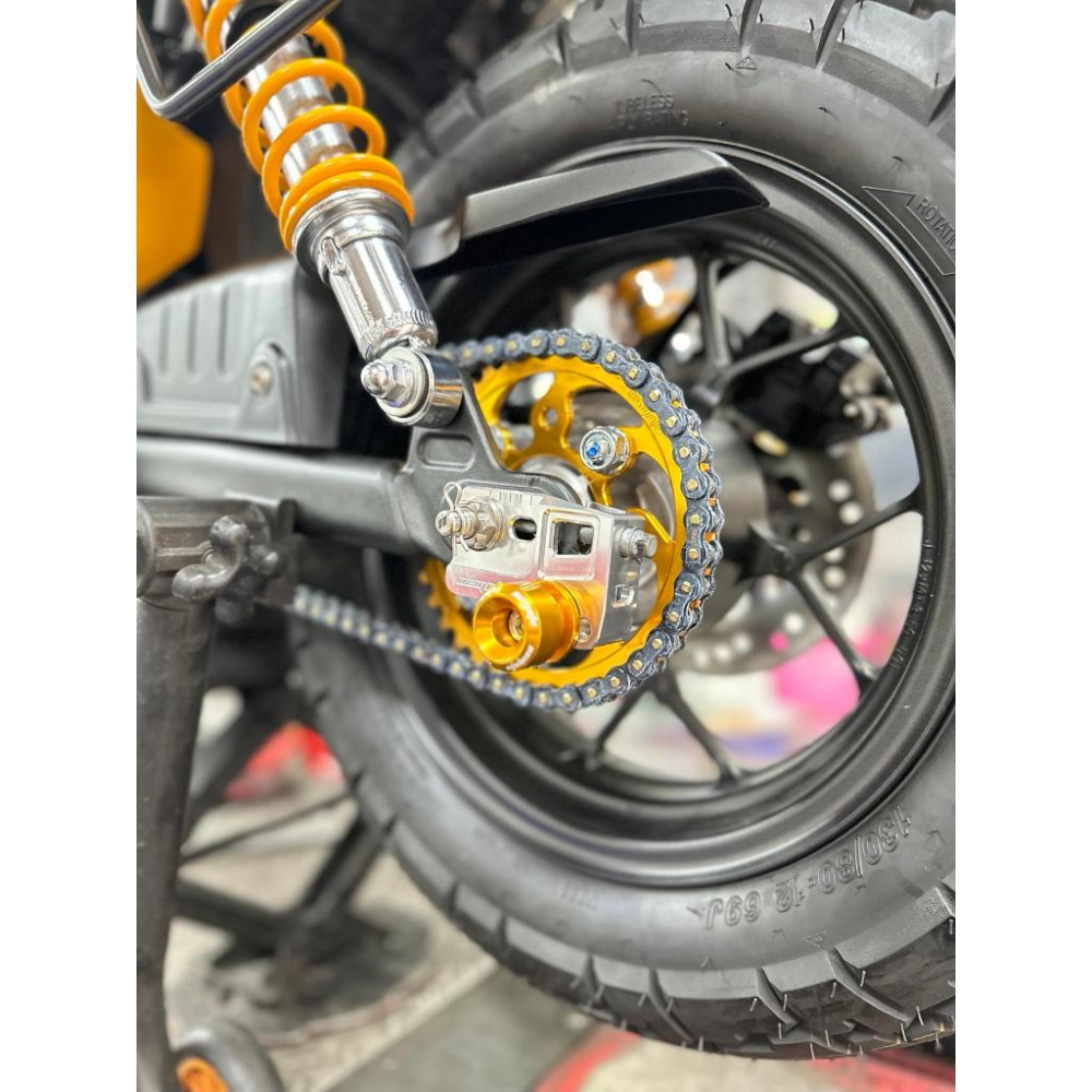 HONDA MONKEY125 五速 新版NEMOTO CNC鋁合金後齒盤8mm 10mm 通用孔距 (37T) 後齒盤-細節圖3