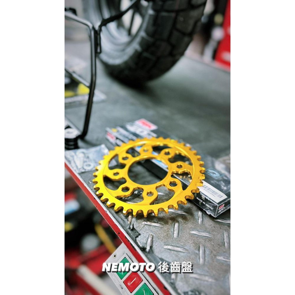 HONDA MONKEY125 五速 新版NEMOTO CNC鋁合金後齒盤8mm 10mm 通用孔距 (37T) 後齒盤-細節圖5