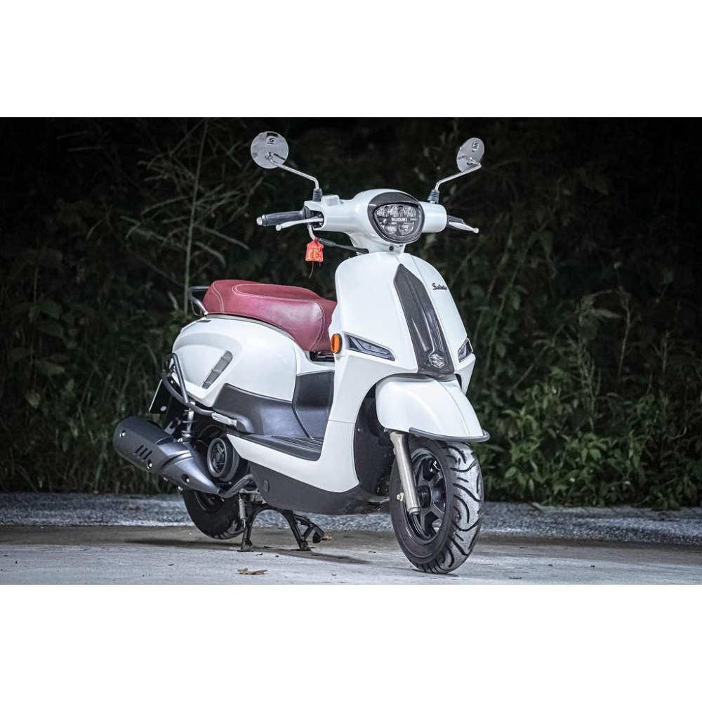 Suzuki saluto125 正卡夢 抽真空 領帶 造型飾蓋-細節圖8