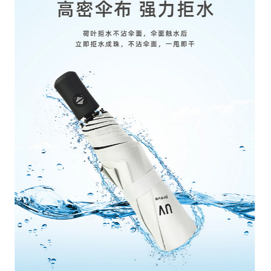 UV晴天雨天兩用 全自動摺疊傘 八骨防風傘架  多色可選-細節圖3