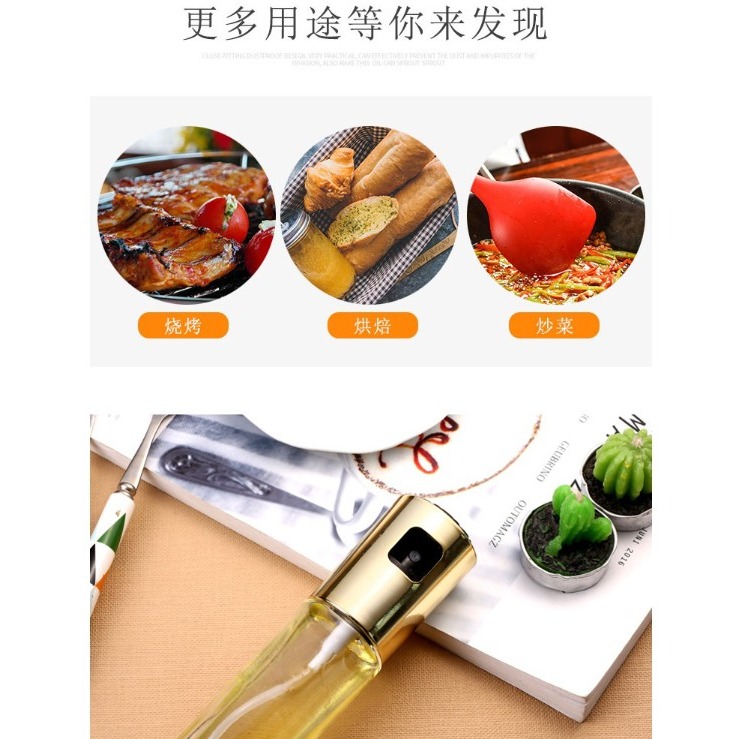 廚房按壓式噴霧控油瓶 噴油瓶噴油壺 100ML 料理氣炸鍋 美食燒烤 油壺 調味瓶-細節圖5