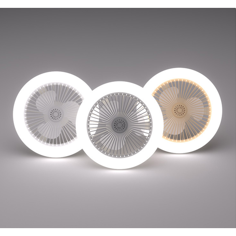 E27萬向風扇燈泡LED30W 6寸風扇燈 遙控款 露營燈 電風扇陽台燈 浴室燈 110V電壓-細節圖5