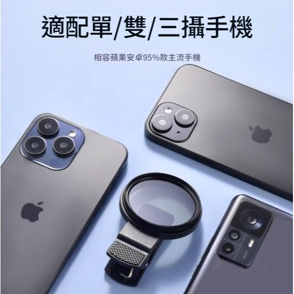 可旋轉手機偏光鏡 CPL偏振鏡 52mm手機濾鏡 消除反光 拍照神器 手機鏡頭夾-細節圖4