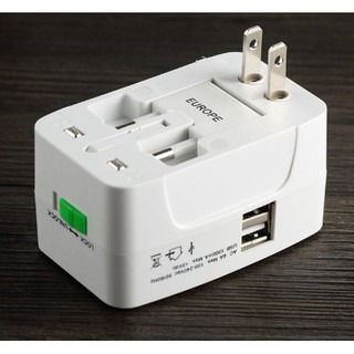 轉接頭雙USB/Type-C  轉換插頭插座 旅行插頭插座多功能  通用插頭 多國規格適用-規格圖9
