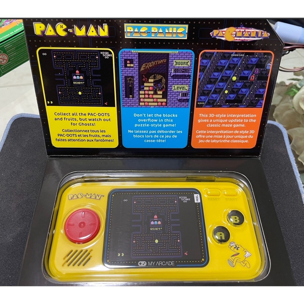 全新My Arcade吃豆人三合一掌上遊戲機(Pac-Man Pac-Panic Pac-Mania).-細節圖2