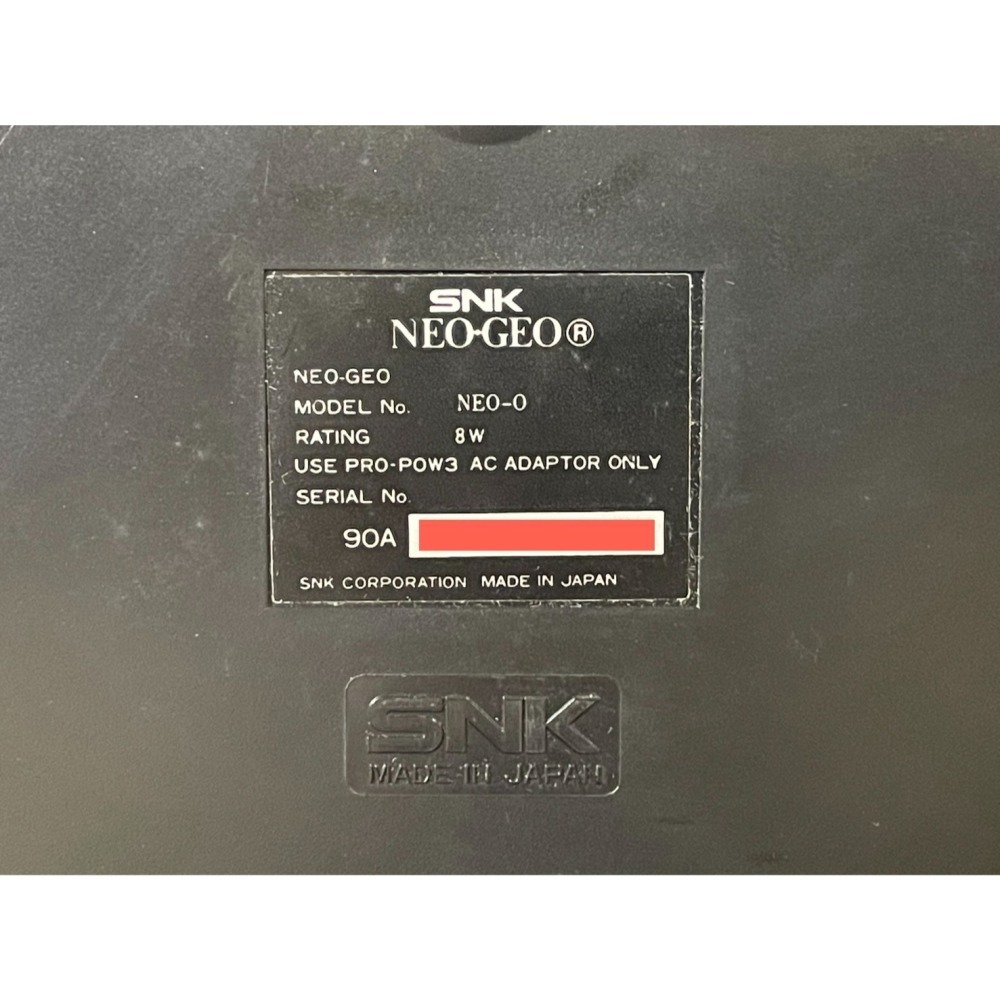 SNK NEO GEO AES 家用版主機(含箱子/說明書)-細節圖2