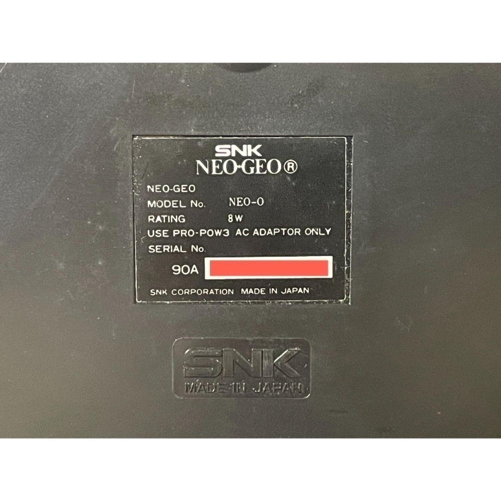 SNK NEO GEO AES 家用版主機(二手含箱子/說明書)-細節圖2