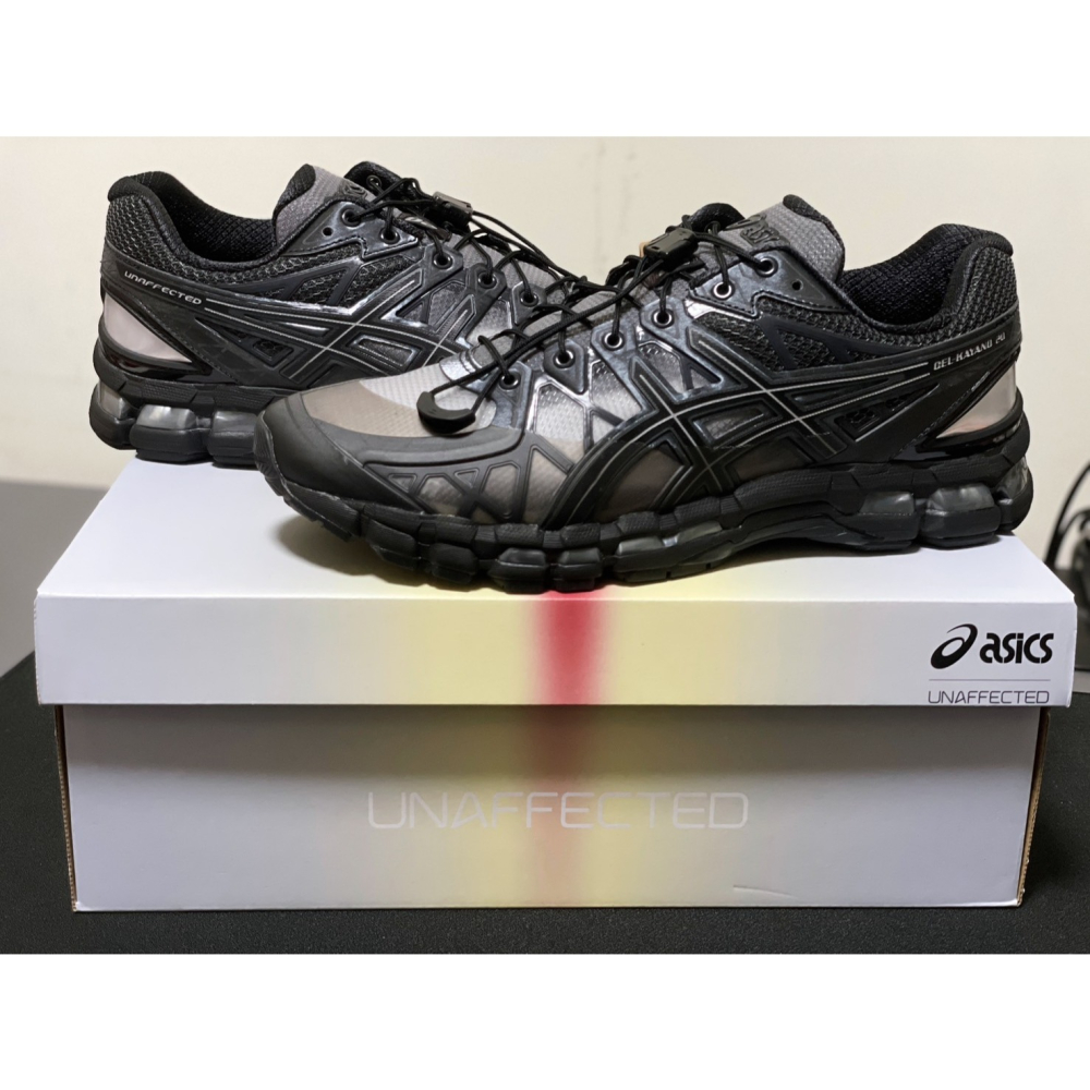 全新現貨】UNAFFECTED x ASICS GEL-KAYANO 20 黑銀US11 28.5cm