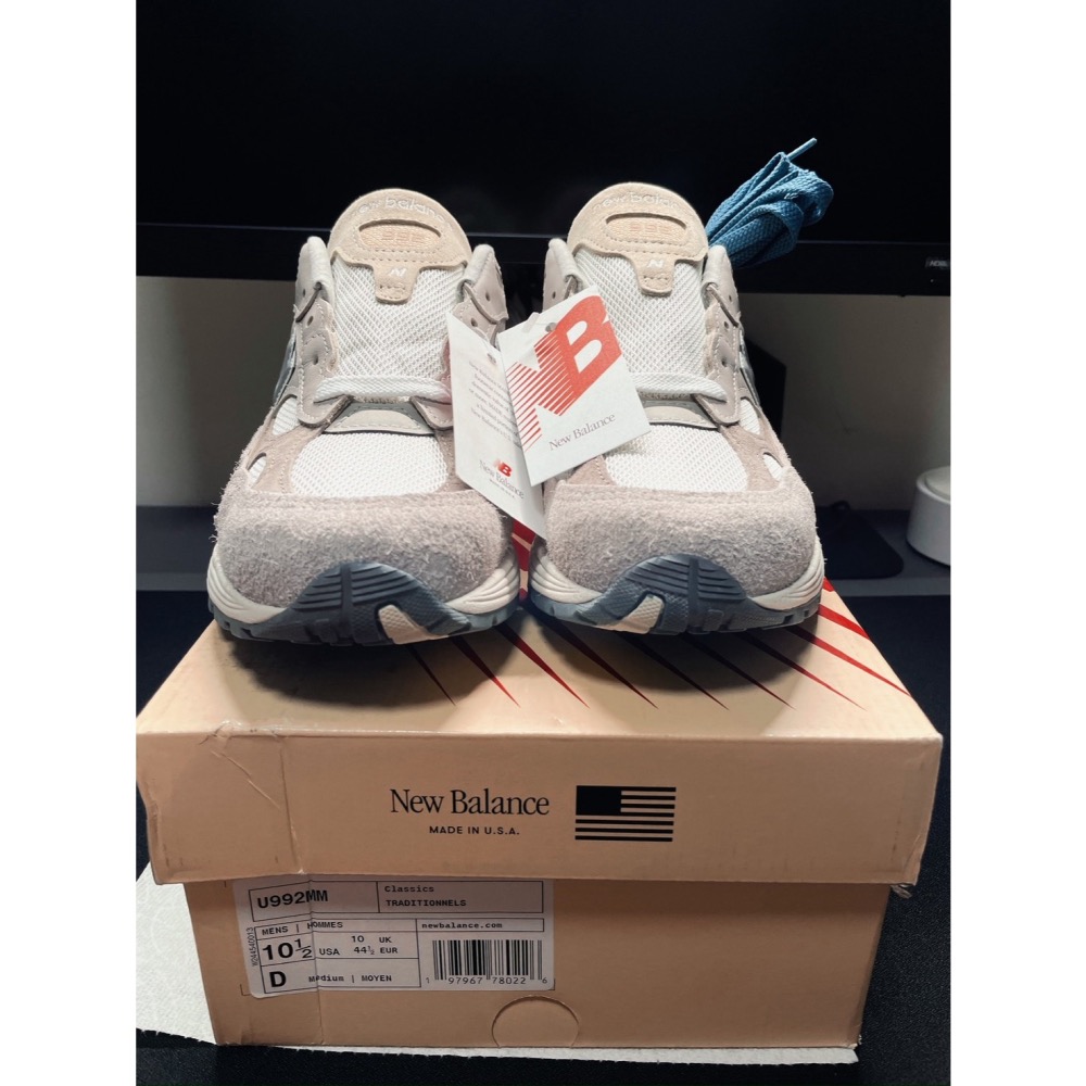 【全新現貨】New Balance 992MM US10.5 D楦 異材質拼接 MIU 美製-細節圖2