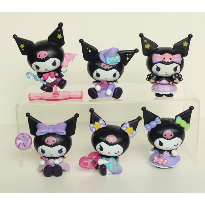 (台灣發貨超便宜 )庫洛米盲盒公仔一套6隻  公仔 擺件 小盒玩 盲盒 娃娃機 批發 零售港版彩盒 公仔-細節圖2