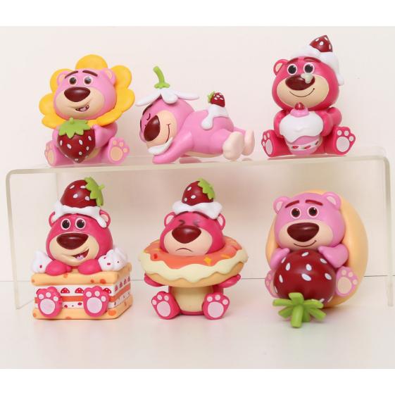 (台灣發貨超便宜 )盒裝草莓熊公仔一套6隻  公仔 擺件  娃娃機 批發 零售  公仔-細節圖3