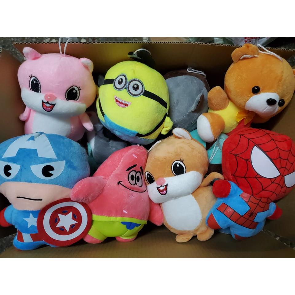 (台灣現貨發貨)6吋娃娃 娃娃機批發 送禮 吊飾 工廠第一手批發 夜市批發 市集 送禮 超便宜 小小兵 英雄 超人-細節圖2