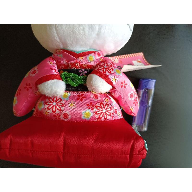 Hello kitty  日本製  和服  娃娃  絨毛 玩偶 坐姿-細節圖3